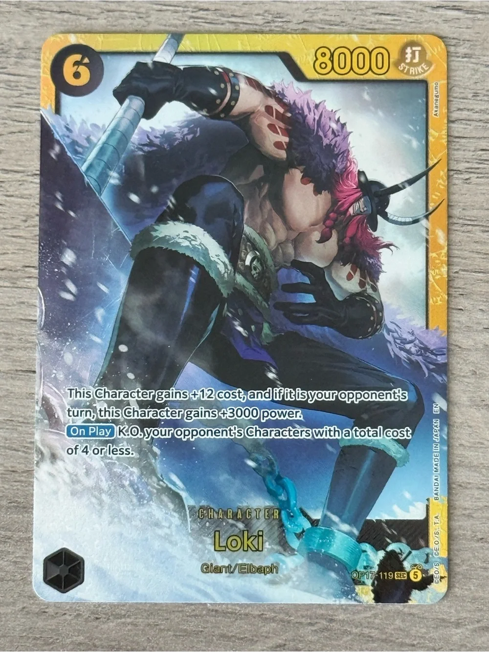 Loki OP17-119 The World's Strongest Warriors Foil